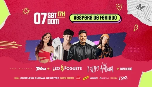 Léo Foguete faz primeira apresentação em Curitiba na véspera do feriado